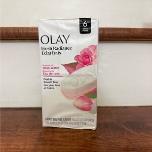 NWT OLAY Fresh Radiance Soap with Rose Essence 6 beauty bars